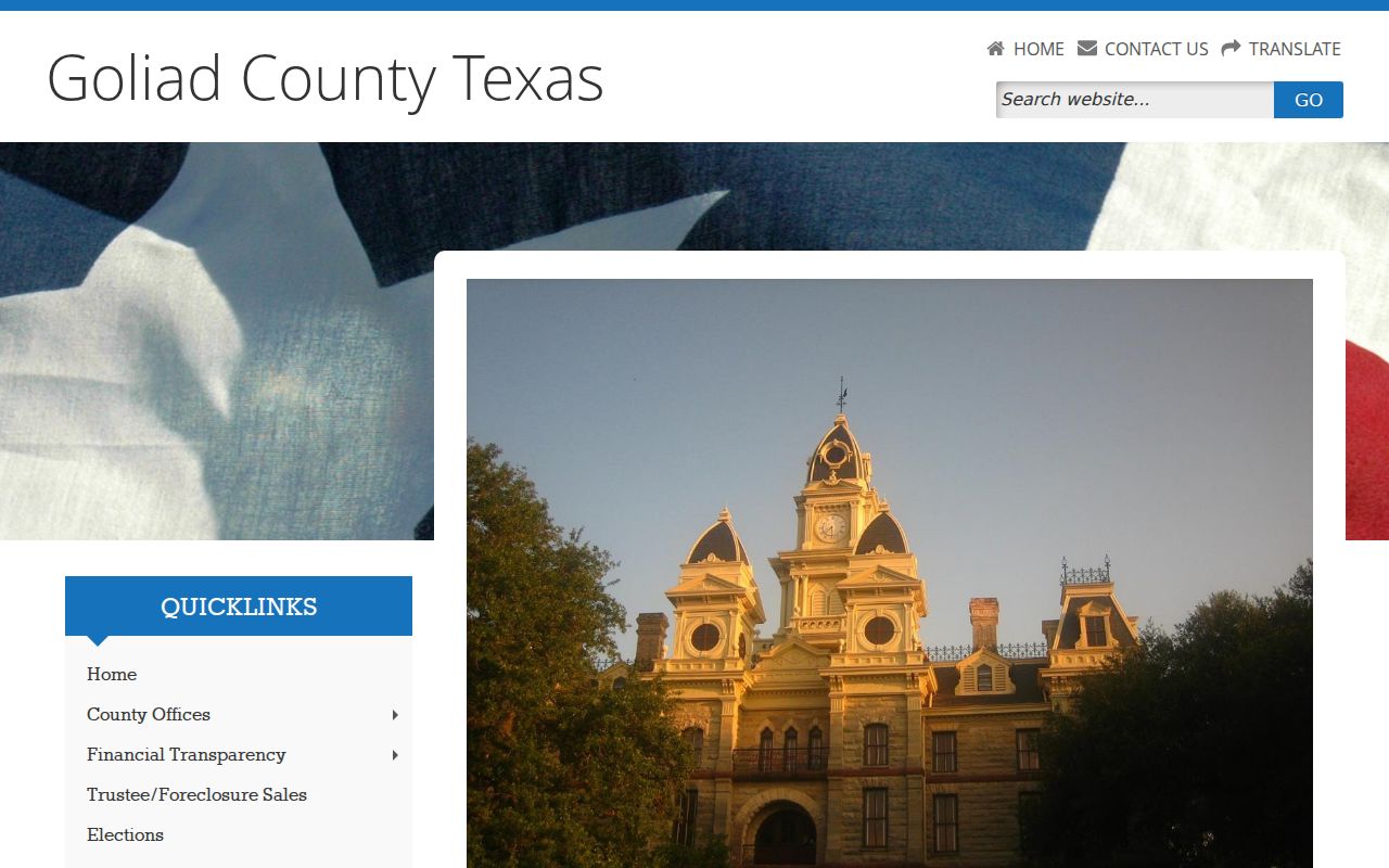Goliad County clerk court docket dates and access links